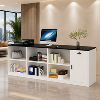 Comptoir de réception commercial moderne et luxueux sur mesure, bureau d'accueil, table de caisse pour entreprise, bar, salon de beauté