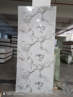 Nouvelle tendance 2800*1220*3mm feuille de marbre pvc flexible étanche et ignifuge pour supermarché