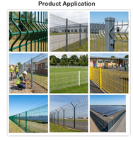 Clôture en treillis soudé galvanisé à chaud, tissage hollandais, modèle personnalisable, panneau de clôture de sécurité thermolaqué pour aéroport