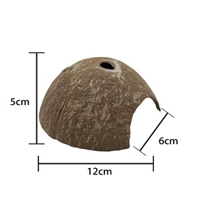 Maisonnette et cachette pour <span class=keywords><strong>hamster</strong></span> en coquille de noix de coco avec toit pour petits animaux - Product Image 6