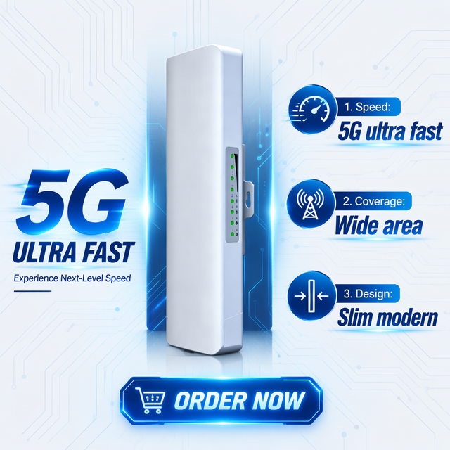 2.4GHz 300Mbps Outdoor Wireless CPE Long Range Point to Point WiFi Bridge Directional Antenna for CCTV Surveillance