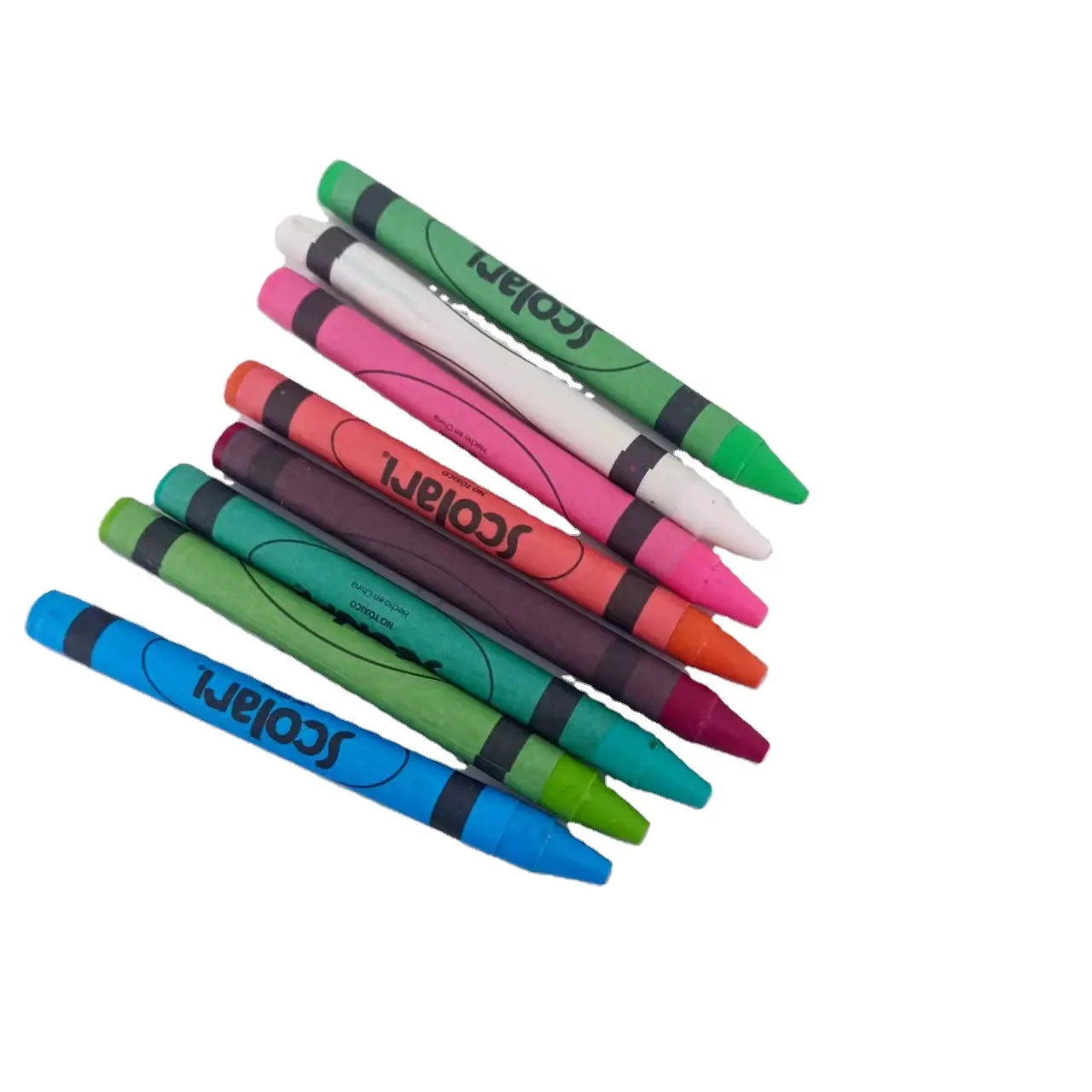 Ensemble de Crayon Non toxique, pour les enfants, prix le plus bas, disponible en 6, 8, 12, 16, 20, 24, 48 couleurs