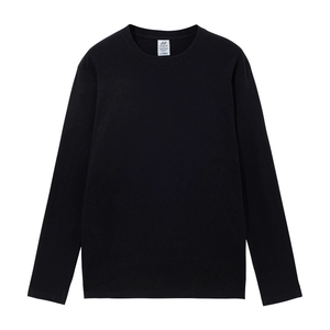 Biểu Tượng Tùy Chỉnh Tinh Khiết Cotton Màu Rắn Dài Tay T-Shirt Cơ Sở Áo Sơ Mi Cho Phụ Nữ Mùa Thu Vòng Cổ Lỏng Màu Trắng Bên Trong Hàng Đầu - Product Image 3