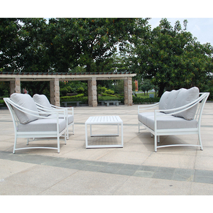Giardino <span class=keywords><strong>esterno</strong></span> Hotel mobili ristorante metallo alluminio modulare divano Set Lounge - Product Image 3
