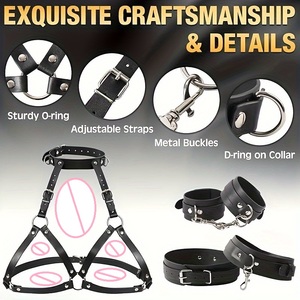 Oem Dames <span class=keywords><strong>Bdsm</strong></span> Slaapkamer <span class=keywords><strong>Bondage</strong></span> Lederen Harnas Bodystracts Voor Koppels Games <span class=keywords><strong>Bondage</strong></span> Kleding - Product Image 4