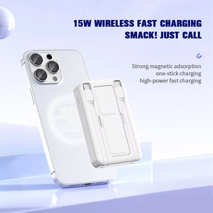 Batterie externe magnétique sans fil 15W 10000mAh PD22.5W à charge rapide, pack de batterie magnétique sécurisé avec câble - Product Image 5