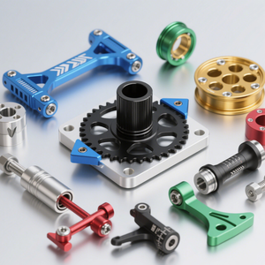 맞춤형 고정밀 컬러 양극 산화 알루미늄 티타늄 부품 가공 Cnc 가공 연마 아연 알루미늄 금속 부품 서비스 - Product Image 5