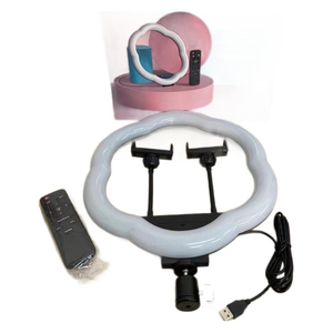 Anneau lumineux en forme de fleur <span class=keywords><strong>LC</strong></span>-318 avec support, lumière d'appoint RVB pour selfie, streaming en direct, maquillage et <span class=keywords><strong>photographie</strong></span> pour téléphone et appareil photo - Product Image 1
