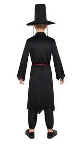Costume de cosplay K-POP Witch Hunting Group <span class=keywords><strong>Shaga</strong></span> Boy Qin Yu pour enfants, unisexe, perruque noire en polyester avec robe - Product Image 5