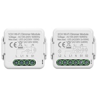 WIFI Gradateur Smart Module Télécommande 1/2 Voies Commutateur Relais TUYA SMART LIFE 100PCS