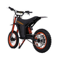 Moto tout-terrain électrique 48V 3000W, vitesse 55 km/h, frein à disque avant 14 pouces, arrière 12 pouces, conduite sur terrain accidenté