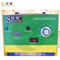 Machine de scellage semi-automatique électrique 90mm/95mm pour gobelets en plastique, boissons aux fruits, lait, bubble tea, jus, cartons – Roulements essentiels