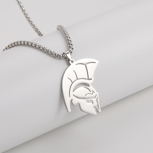 2021 Trend Spartan Warrior collana con ciondolo per donna uomo acciaio inossidabile placcato oro gioielli catena maglione regalo di natale - Product Image 3