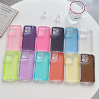 ONE-CASE Coque de téléphone portable transparente en TPU+PC IMD, design professionnel, mode streetwear, antichoc, couleur bonbon pour 16 Plus/Pro