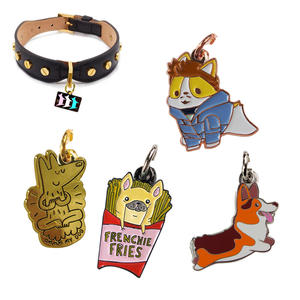 Etiqueta de identificación personalizada para perro cachorro gato placa de identificación colgante etiquetas antipérdida para <span class=keywords><strong>collar</strong></span> GRIL niño perros accesorios para mascotas - Product Image 6