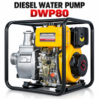 Pompe à eau diesel OEM 6HP DWP80, ensemble de pompe auto-amorçante en aluminium de 3 pouces pour le transfert d'eau agricole