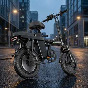Nouveau vélo électrique pliable électronique chinois ultra-léger, 24 vitesses, cadre en alliage d'aluminium, moteur avant, batterie lithium 48V, 14 pouces - Product Image 3