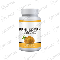 Capsules de Fenugrec Amaz OEM en Emballage Privé, 60 Unités, Complément Alimentaire pour le Soutien Hormonal, 3000mg par Portion, Extrait de Fenugrec