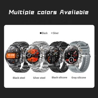 AK87 Reloj inteligente para exteriores Pantalla HD de 1,7 "100 + Modos deportivos BT Call Fitness Tracker IP68 a prueba de agua con linterna LED