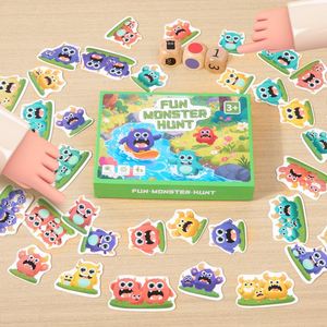 Jeu de table pour enfants : Lancer les dés et coursez pour trouver des monstres assortis en fonction des motifs de couleurs, de formes et de chiffres - Product Image 3