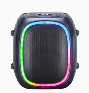 ลำโพงคอลัมน์ตั้งพื้นกำลังขับสูง พร้อมไฟ RGB LED ในตัว ไมโครโฟนในตัว พกพาสะดวก สำหรับงานปาร์ตี้ ใช้งานกลางแจ้ง โฮมเธียเตอร์ - Product Image 1