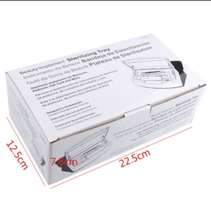Plastic <b>Nail</b> Sterilizer Box Manicure <b>Nail</b> Art Tweezer Tool Cleaner Salon Disinfection Storage Organizer Container Holder <b>Case</b> - Product Image 3