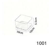 Boîte de rangement carrée transparente en acrylique avec couvercle hermétique pour céréales et thé – Nouveau produit 2026 – Vente chaude – Direct usine