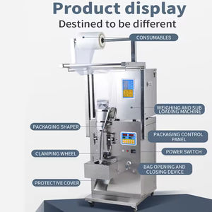 Fleur à base de plantes viande séchée figues séchées champignon collations fragiles Mini cuillère vis remplissage emballage Machine d'emballage automatique - Product Image 2