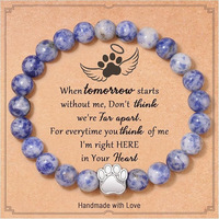 Meilleure vente : Bracelet artisanal en pierre d'agate rayée violette et zèbre tacheté rose, motif griffe de chien, noir mat, pour femme, idéal pour l'export.
