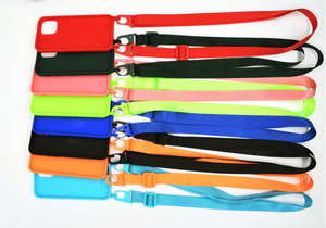 Funda de teléfono con correa de hombro para <span class=keywords><strong>chicas</strong></span>, collar de colores llamativos, correa ajustable, accesorios de TPU para móvil, funda para Iphone - Product Image 2