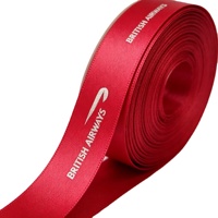 Nom de marque d'entreprise ruban imprimé ruban gros-grain ruban personnalisé fleur pour arbre de Noël