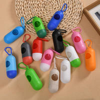 Distributeur portable de sacs à déjections pour chiens et chats, boîte de rangement souple d'extérieur en forme de crotte, outils de gestion des déchets pour animaux de compagnie au design original