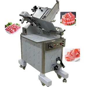Machine à trancher la viande congelée commerciale, trancheuse automatique industrielle <span class=keywords><strong>pour</strong></span> viande en rouleau, <span class=keywords><strong>pour</strong></span> la transformation du bœuf, des saucisses, du fromage et du poisson - Product Image 3