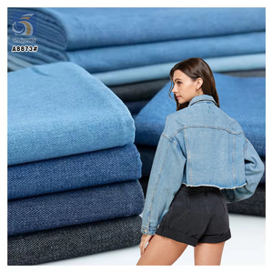 <span class=keywords><strong>Tissu</strong></span> en denim sergé bon marché de l'usine de Guangzhou Foshan, prix du <span class=keywords><strong>tissu</strong></span> en denim extensible en coton et élasthanne 10s à vendre - Product Image 1
