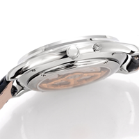 Montre mécanique pour homme GF, design de luxe rétro classique 2026, miroir saphir unique, affichage du calendrier, phase de lune