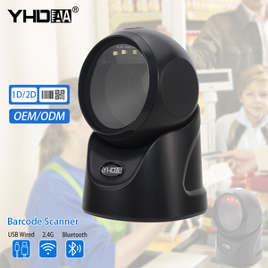 Rảnh tay nhanh quét tự động 2D đa hướng hình ảnh CMOS không dây BT Máy tính để bàn máy quét mã vạch Đầu đọc mã QR - Product Image 1