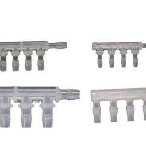 Conector Flexible de Cinco Vías Bai Su Yuan para Manguera, 2.4mm 3.9mm 4.8mm 6.4mm, Plástico Transparente, Accesorio para Acuario - Product Image 2