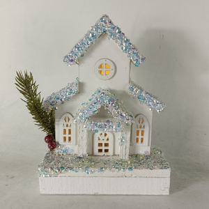 Wholesale Factory Direct LED Light-Up Wooden <strong>Village</strong> <strong>House</strong> Craft for <strong>Christmas</strong> Decoration Popular Style - Product Image 1