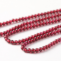 Perles de grenat naturel de 3 mm, micro-perles lâches, lisses, rondes, rouge foncé, cristal, chakra racine, guérison, fabrication de bijoux pour femmes, DIY