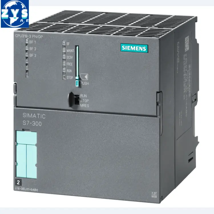 ZYS Siemens S7-300 процессор 319-3 PN/DP 6ES7318-3EL01-0AB0 DP-Master/ведомый интерфейс 2 PROFINET интерфейс 3