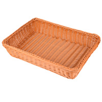 Panier en plastique tressé pour légumes, pain et fruits, idéal pour une présentation efficace des aliments, le rangement et la mise en valeur