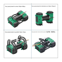 Pompe à vide portable haute performance à diaphragme FKM, sans huile, mini pompe électrique médicale d'aspiration d'air, moteur CC sans balais 12V, OEM
