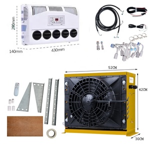Nuevo aire acondicionado negro Split Sleeper DC de 12/24 voltios <span class=keywords><strong>para</strong></span> cabinas de camiones Tractor estacionamiento camiones <span class=keywords><strong>aires</strong></span> <span class=keywords><strong>acondicionados</strong></span> <span class=keywords><strong>para</strong></span> grúas - Product Image 2
