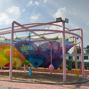 Struttura di arrampicata su rete all'uncinetto personalizzata all'ingrosso per parco divertimenti attrezzature parco giochi per bambini netstribe - Product Image 6
