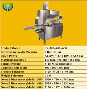 Máquina Formadora de <span class=keywords><strong>Hamburguesas</strong></span>, Máquina para Formar <span class=keywords><strong>Hamburguesas</strong></span>, Máquina Empacadora para Pasteles de Carne - Product Image 6