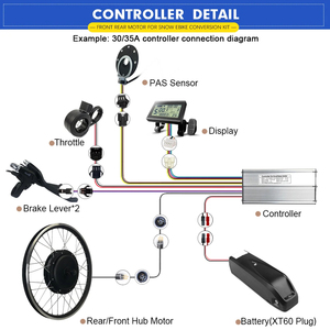 <span class=keywords><strong>Kit</strong></span> de conversión EBike 36V 350W 500W 48V 1000W 1500W 2000W EBike Motor de cubo trasero sin escobillas <span class=keywords><strong>Kit</strong></span> de rueda de bicicleta Bicicleta Eléctrica - Product Image 5
