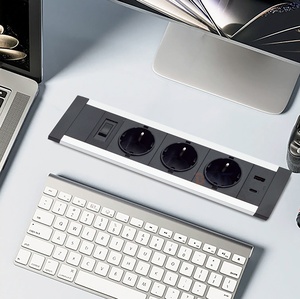 <span class=keywords><strong>Prise</strong></span> de courant <span class=keywords><strong>électrique</strong></span> EU de haute qualité <span class=keywords><strong>Prise</strong></span> d'extension de table encastrée avec 3 ports de charge AC et USB A + C notés - Product Image 3