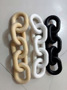 High Quality Hand Carved 5-Link <b>Wood</b> Knot Decorative Chain <b>Rustic</b> <b>Wood</b> Link Decorative Object Large Wooden Chain - Product Image 2