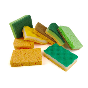 Brosses à vaisselle Maryton, bloc d'éponge <span class=keywords><strong>en</strong></span> coton de pâte à papier, outils de nettoyage de <span class=keywords><strong>cuisine</strong></span>, dégraissage, décontamination, haute absorption d'eau - Product Image 5