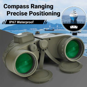 하이 퀄리티 7x50 항해 보트 낚시를위한 거리 측정기 나침반 해양 방수 망원경과 성인을위한 쌍안경 - Product Image 4